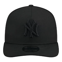 New York Yankees Black on Black Gray UV New Era 9FIFTY A-Frame Snapback Hat