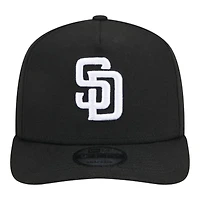 San Diego Padres White on Black Gray UV New Era 9FIFTY A-Frame Snapback Hat