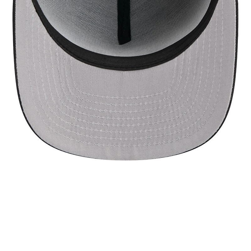 Chicago Bulls Black on Black Gray UV New Era 9FIFTY A-Frame Snapback Hat