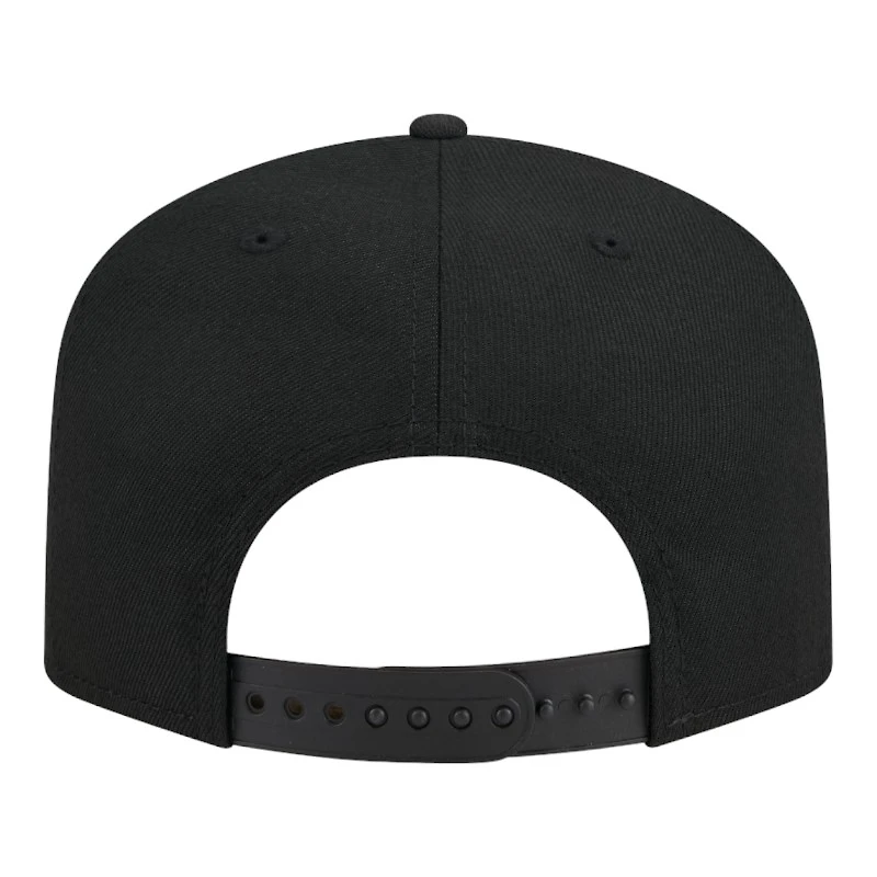Chicago Bulls Black on Black Gray UV New Era 9FIFTY A-Frame Snapback Hat