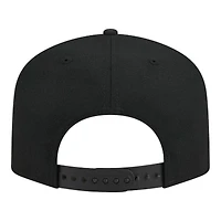 Chicago Bulls Black on Black Gray UV New Era 9FIFTY A-Frame Snapback Hat