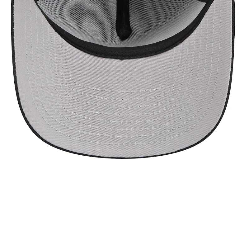 Chicago Bulls White on Black Gray UV New Era 9FIFTY A-Frame Snapback Hat