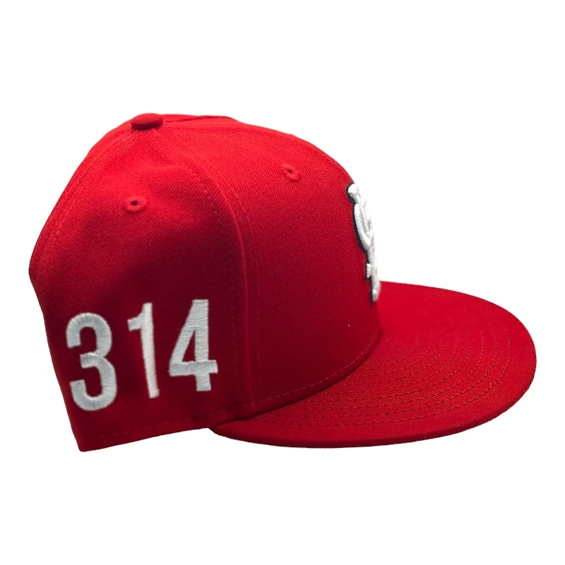 St. Louis Cardinals Red STL Logo 314 Side Patch Red UV New Era 9FIFTY Snapback Hat