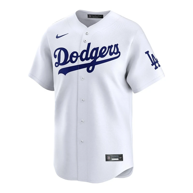 Los Angeles Dodgers White Home Blank Nike Limited Jersey