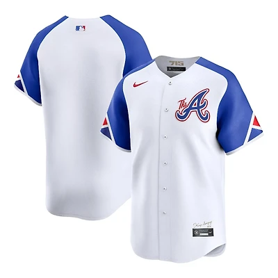 Atlanta Braves White City Connect Blank Nike Limited Jersey