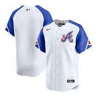 Atlanta Braves White City Connect Blank Nike Limited Jersey