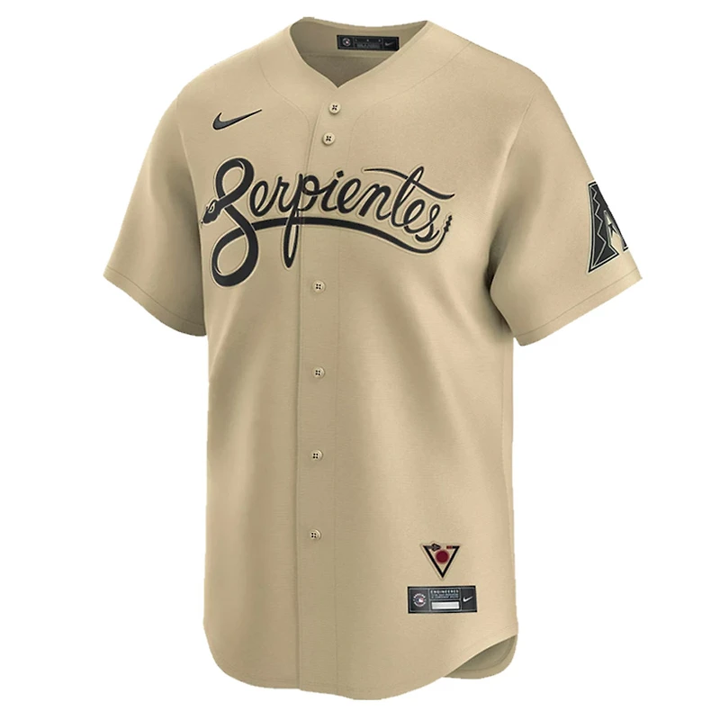 Arizona Diamondbacks Tan City Connect Blank Nike Limited Jersey