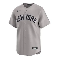 New York Yankees Gray Away Blank Nike Limited Jersey