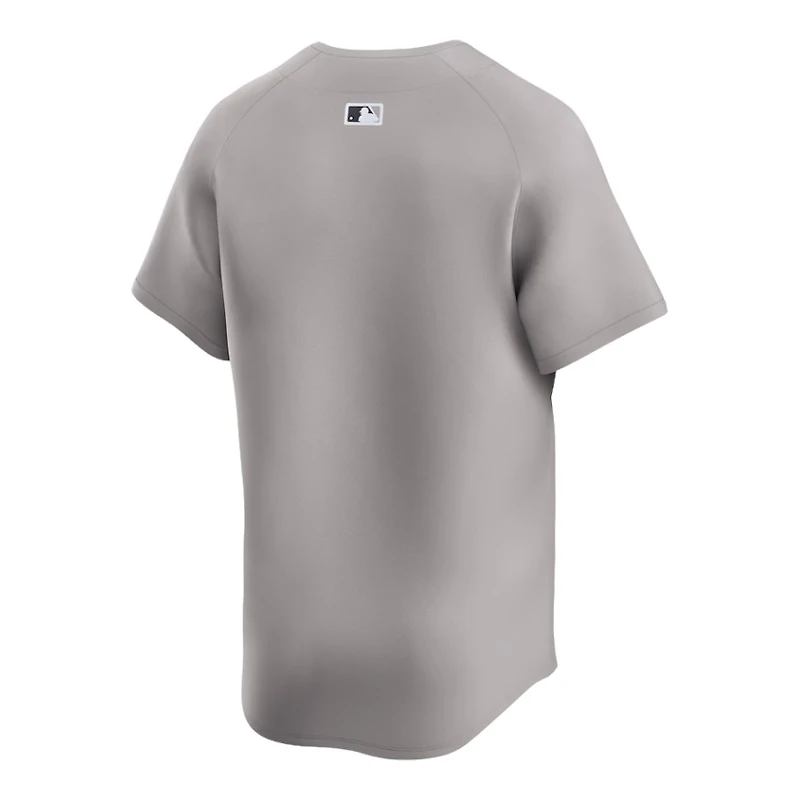 New York Yankees Gray Away Blank Nike Limited Jersey