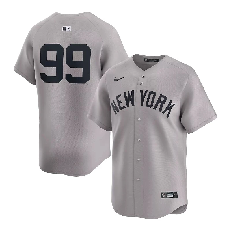 New York Yankees Aaron Judge Gray Number Only Nike Limited Player Jersey