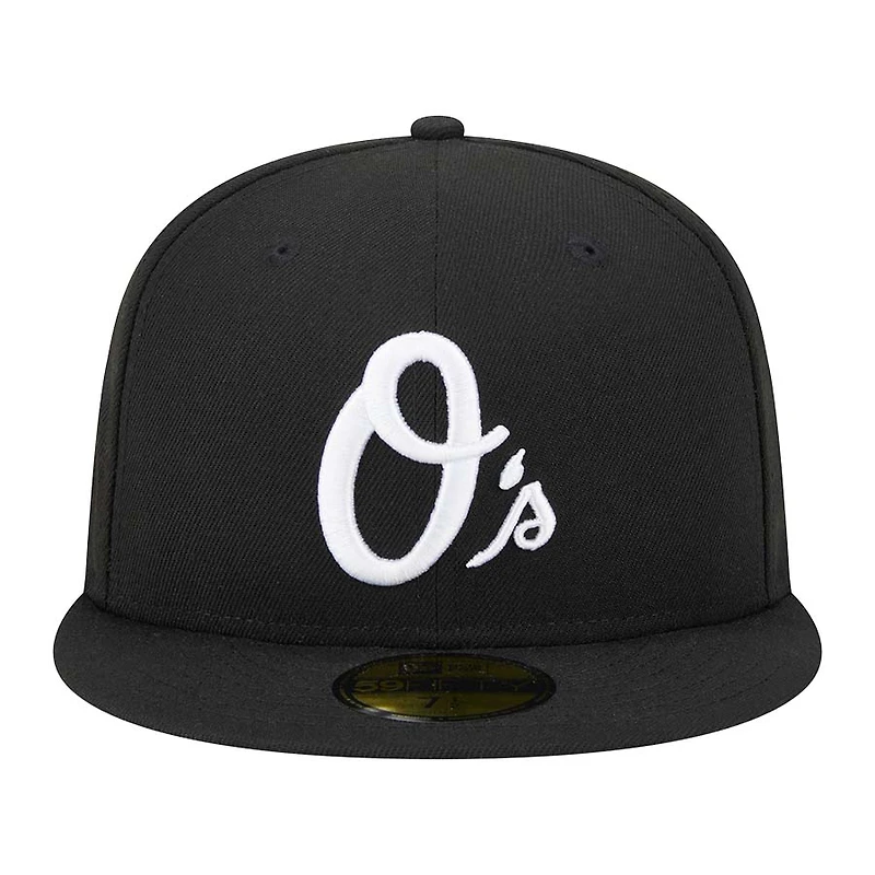 Baltimore Orioles Black and White 1993 All Star Game Patch New Era 59FIFTY Fitted Hat