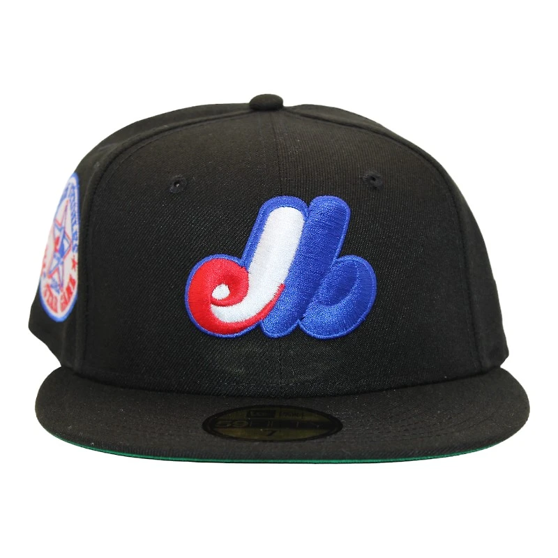 Montreal Expos Black "DPM Stock Pack" 1982 All Star Game Patch Green UV New Era 59Fifty Fitted Hat