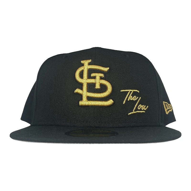 St. Louis Cardinals Black and Gold "The Lou" Gray UV New Era 59FIFTY Fitted Hat