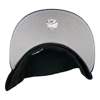 St. Louis Cardinals Black and Royal Blue Cooperstown Busch Stadium Patch Gray UV New Era 59FIFTY Fitted Hat