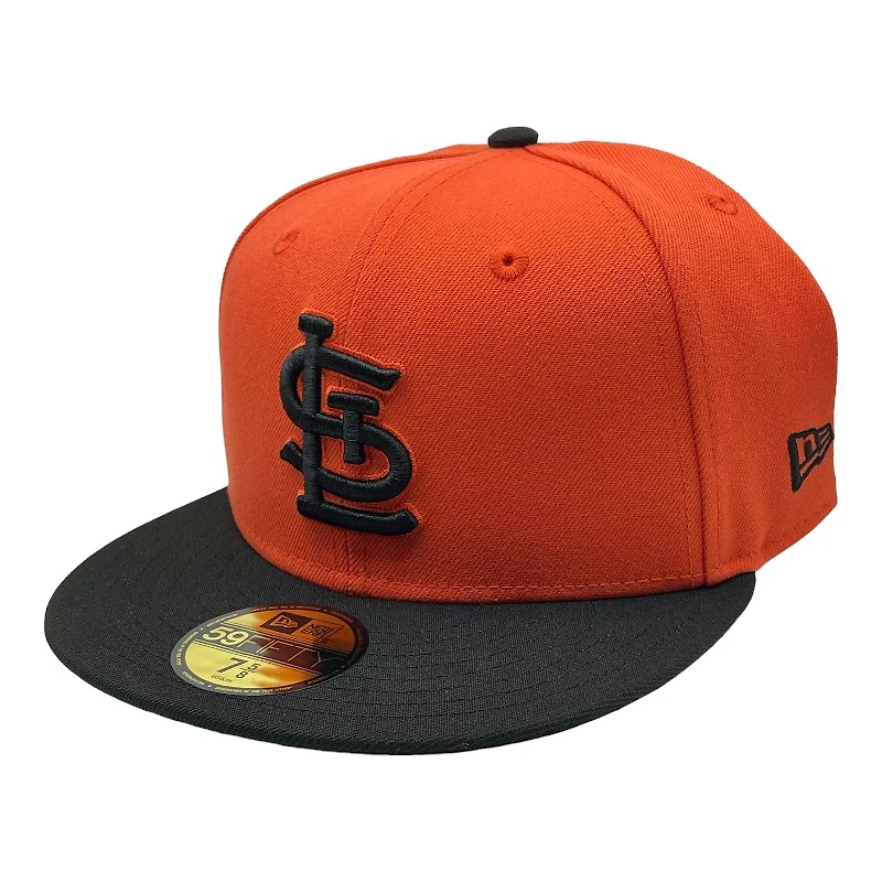 St. Louis Cardinals Orange and Black STL Logo New Era 59FIFTY Fitted Hat