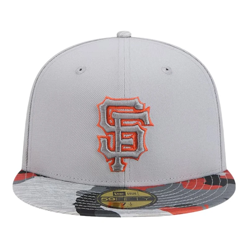 San Francisco Giants Gray Active Team Camo New Era 59FIFTY Fitted Hat