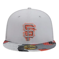 San Francisco Giants Gray Active Team Camo New Era 59FIFTY Fitted Hat