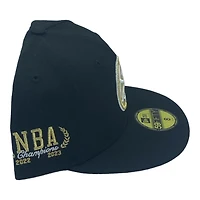 Denver Nuggets Black Leon the Lab NBA Champs Patch Trophy Batterman Gray UV 59FIFTY Fitted Hat