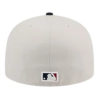 Boston Red Sox Khaki and Navy Fourth of July 2024 New Era 59FIFTY Fitted Hat