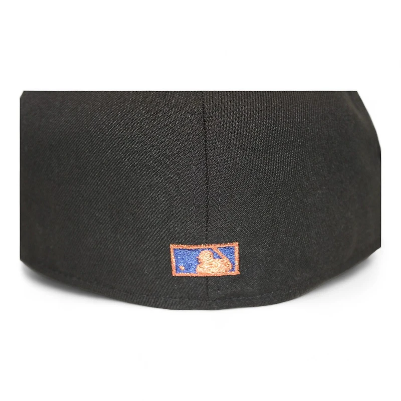 Los Angeles Dodgers Black "No Flat Brims Pack" 40th Anniversary of Stadium Patch Gray UV New Era 59Fifty Fitted Hat