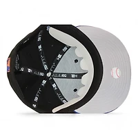 Los Angeles Dodgers Black "No Flat Brims Pack" 40th Anniversary of Stadium Patch Gray UV New Era 59Fifty Fitted Hat