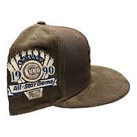 Chicago Cubs Brown CG Aux Pack 1990 ASG Patch Gray UV New Era 59FIFTY Fitted Hat