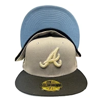 Atlanta Braves Gray CG Aux Pack 40th Anniversary Patch Icy UV New Era 59FIFTY Fitted Hat