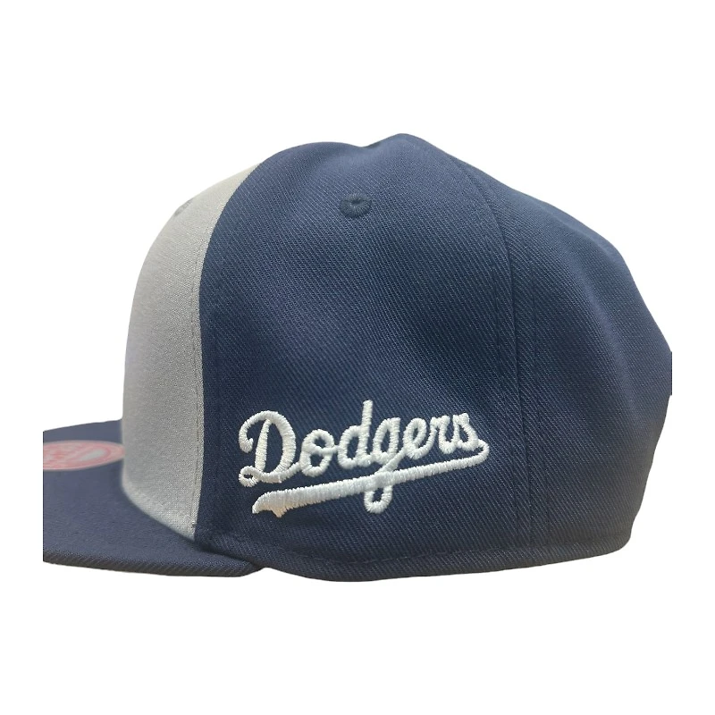 Los Angeles Dodgers Navy and Gray 100th Anni Patch Mitchell & Ness Snapback Hat