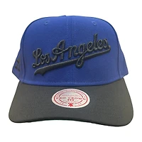 Los Angeles Dodgers Royal Blue and Black LA Patch Mitchell & Ness Snapback Hat