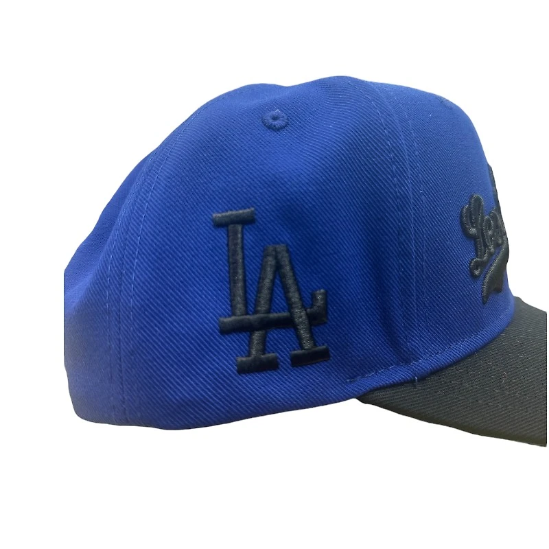 Los Angeles Dodgers Royal Blue and Black LA Patch Mitchell & Ness Snapback Hat
