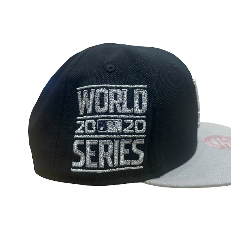Los Angeles Dodgers Black and Gray 2020 WS Patch Mitchell & Ness Snapback Hat