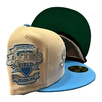 Cleveland Indians Chrome and Blue Jacobs Field Patch Green UV New Era 59FIFTY Fitted Hat