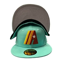 Houston Astros Mint Green "Wes Pack" 50th Patch Gray UV New Era 59FIFTY Fitted Hat