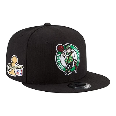 Boston Celtics Black 2024 NBA Finals Champions Side Patch New Era 9FIFTY Snapback Hat