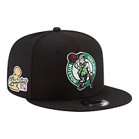 Boston Celtics Black 2024 NBA Finals Champions Side Patch New Era 9FIFTY Snapback Hat