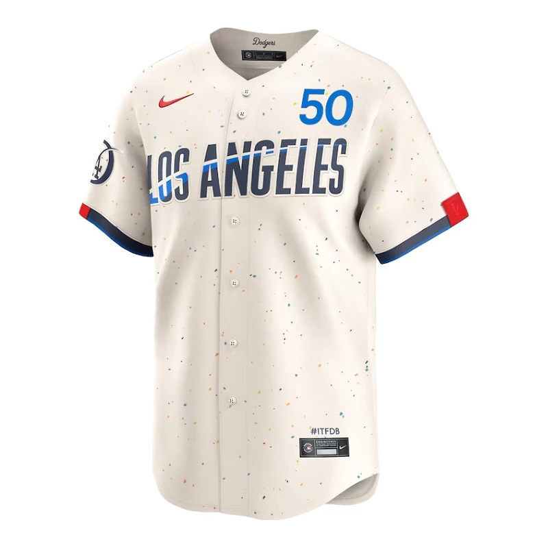 Los Angeles Dodgers Mookie Betts Cream 2024 City Connect Nike Limited Player Jersey