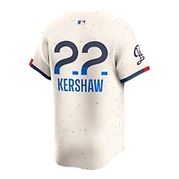 Los Angeles Dodgers Clayton Kershaw Cream 2024 City Connect Nike Limited Player Jersey