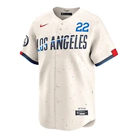 Los Angeles Dodgers Clayton Kershaw Cream 2024 City Connect Nike Limited Player Jersey