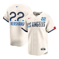 Los Angeles Dodgers Clayton Kershaw Cream 2024 City Connect Nike Limited Player Jersey