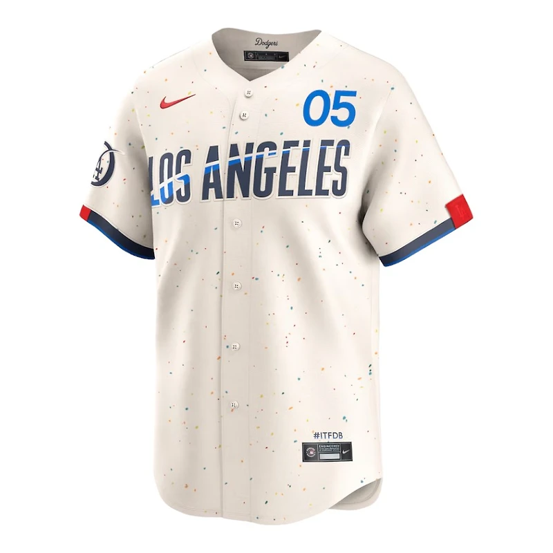 Los Angeles Dodgers Freddie Freeman Cream 2024 City Connect Nike Limited Player Jersey