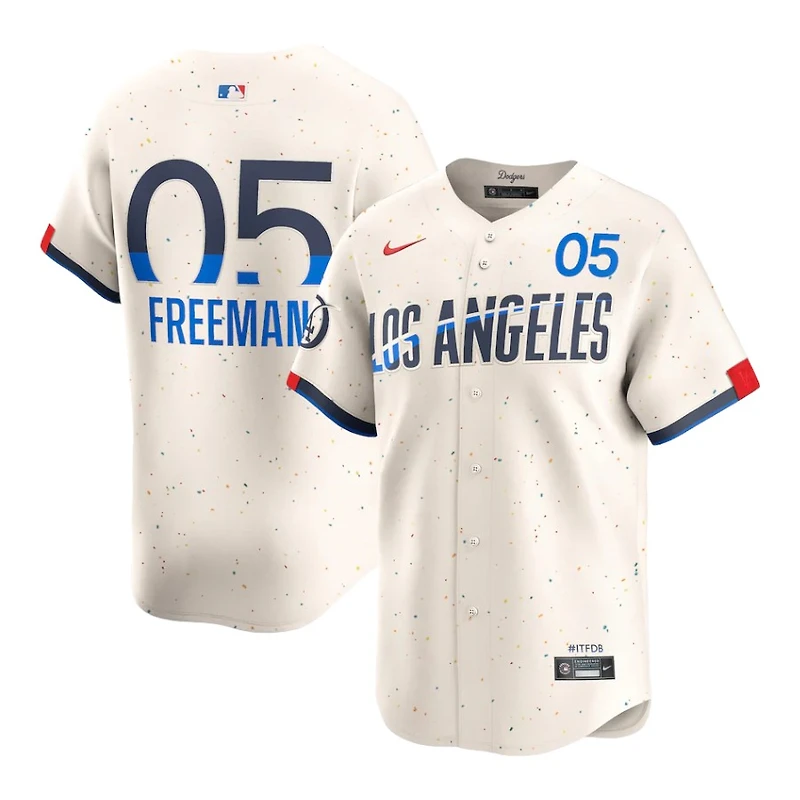 Los Angeles Dodgers Freddie Freeman Cream 2024 City Connect Nike Limited Player Jersey