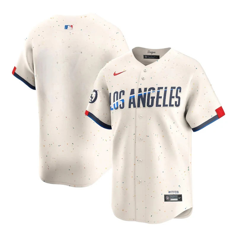 Los Angeles Dodgers Blank Cream 2024 City Connect Nike Limited Player Jersey
