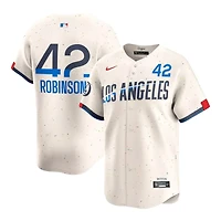 Los Angeles Dodgers Jackie Robinson Cream 2024 City Connect Nike Limited Player Jersey