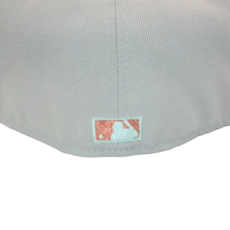 Boston Red Sox Jade and Brown Fenway Park Patch Gray UV New Era 59FIFTY Fitted Hat