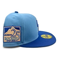 Colorado Rockies Summer Vibes Pack 25th Anni Patch Peach UV New Era 59FIFTY Fitted Hat