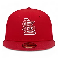 St. Louis Cardinals Red and White 2009 MLB All Star Game Patch Gray UV New Era 59FIFTY Fitted Hat