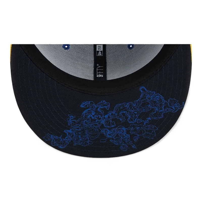 Minnesota Twins Navy Yellow Two Tone City Connect 10,000 Lakes Patch Black UV New Era 59FIFTY Fitted Hat