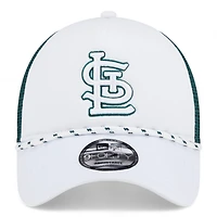 St. Louis Cardinals White and Green with Rope New Era A-Frame 9FORTY Snapback Hat