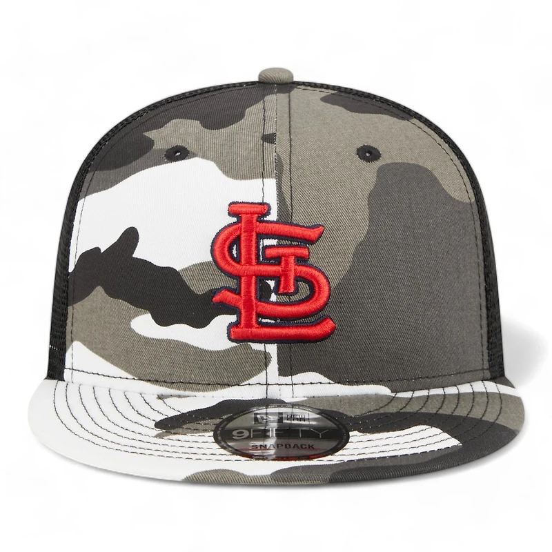 St. Louis Cardinals Gray and Black Camo with Red Logo Gray UV New Era 9FIFTY Snapback Hat