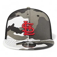 St. Louis Cardinals Gray and Black Camo with Red Logo Gray UV New Era 9FIFTY Snapback Hat